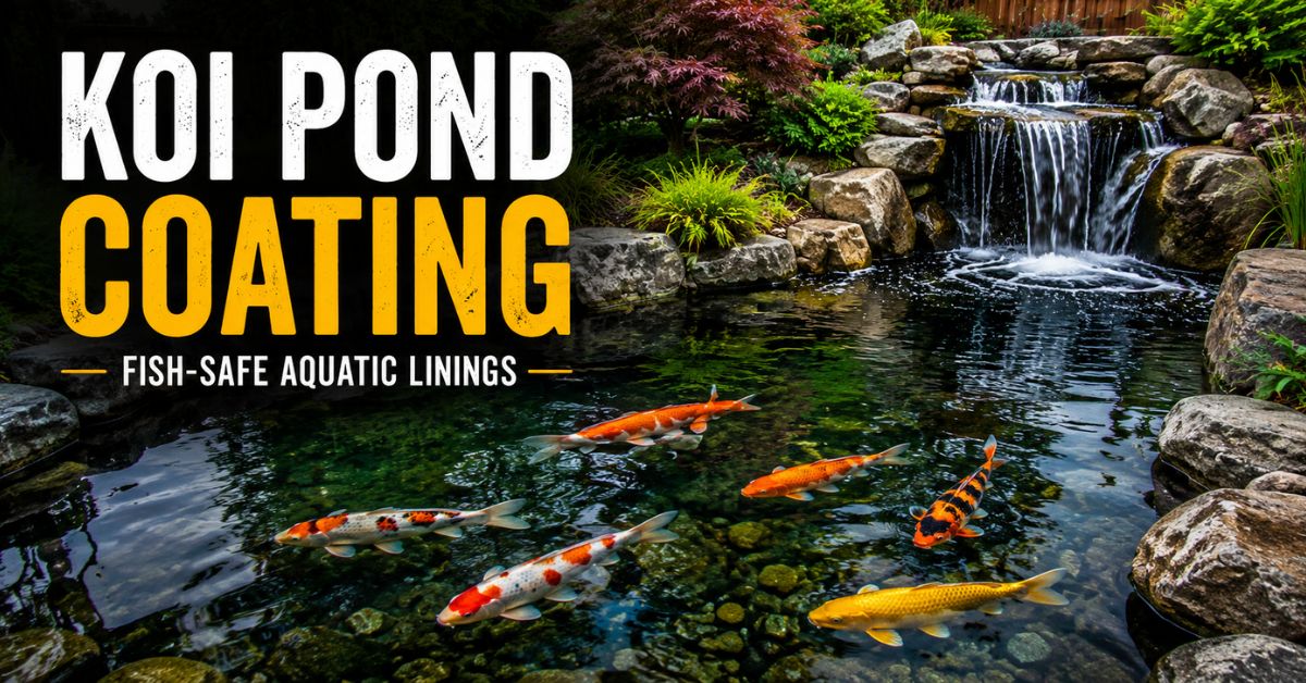 Koi pond coating